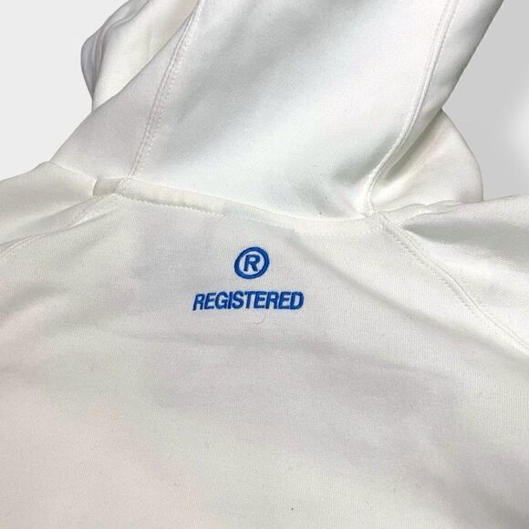 Nike Sportswear Big Swoosh Tech Fleece Pullover Hoodie White DD8222-133 size M - Picture 6 of 9